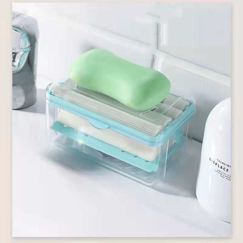 Bathroom Toliet Soap Box Plastic Storage Container