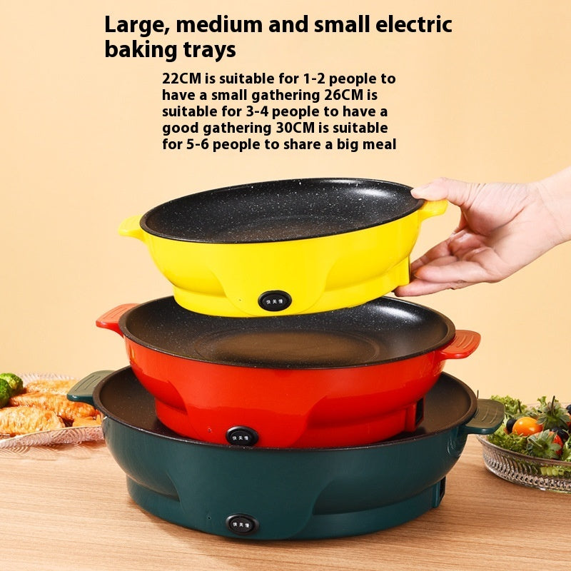 Multifunctional Electric Barbecue Grill Portable Meat Roasting Pan