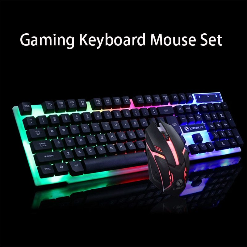 GTX300 Gaming CF LOL Gaming Keyboard Mouse Glowing Set........