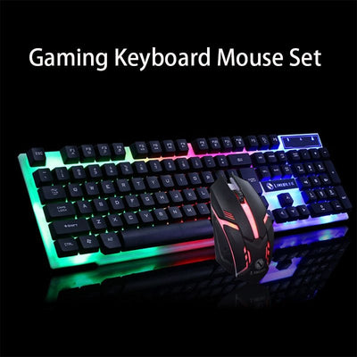 GTX300 Gaming CF LOL Gaming Keyboard Mouse Glowing Set........