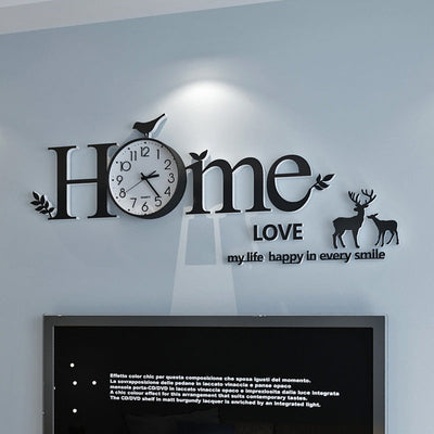 Punch-free Home Creative Personality Silent Wall Clock