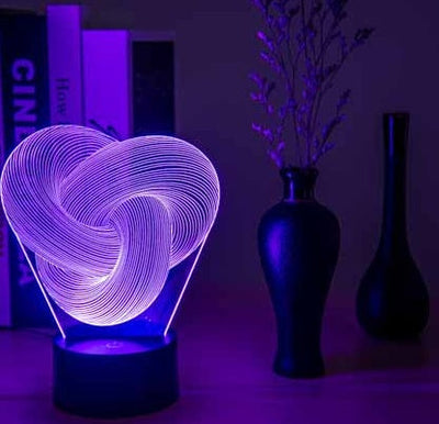 Twist Abstract LED 3D Night Light