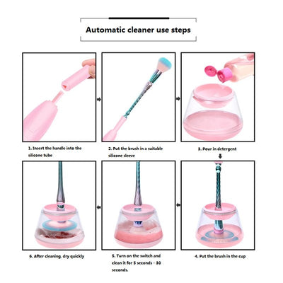 Electric Makeup Brush Cleaner Set