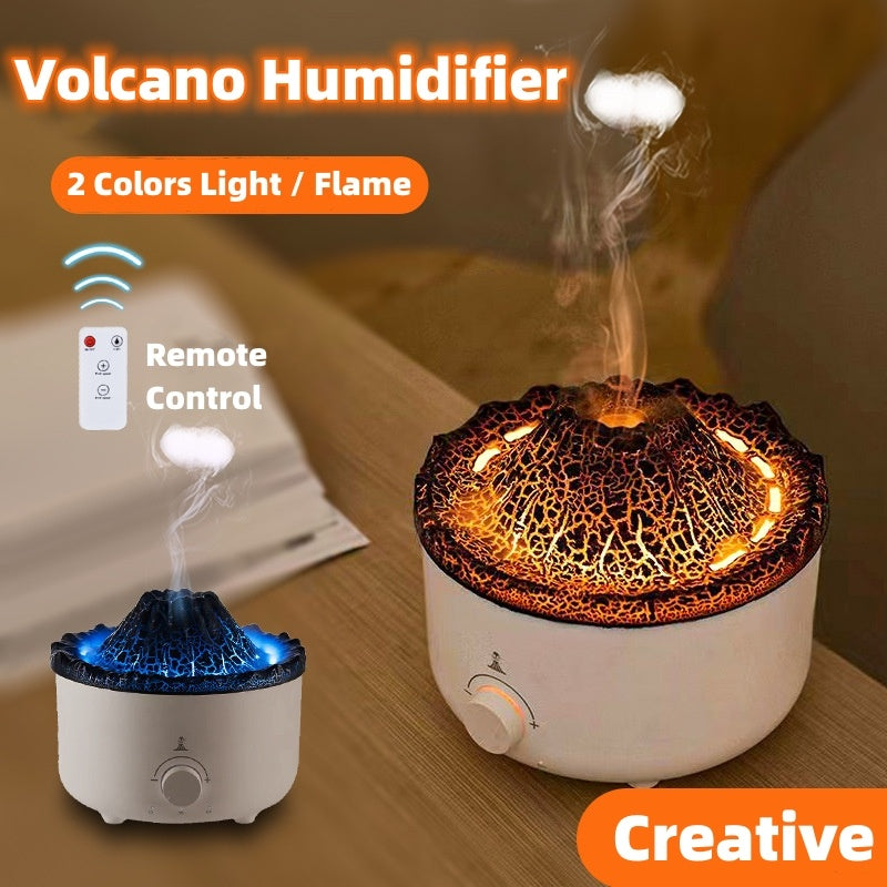 Small Simulated Flame Volcano Humidifier Flame