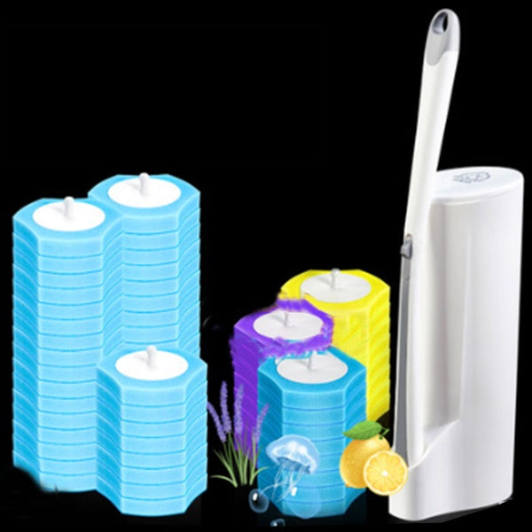 Disposable toilet brush