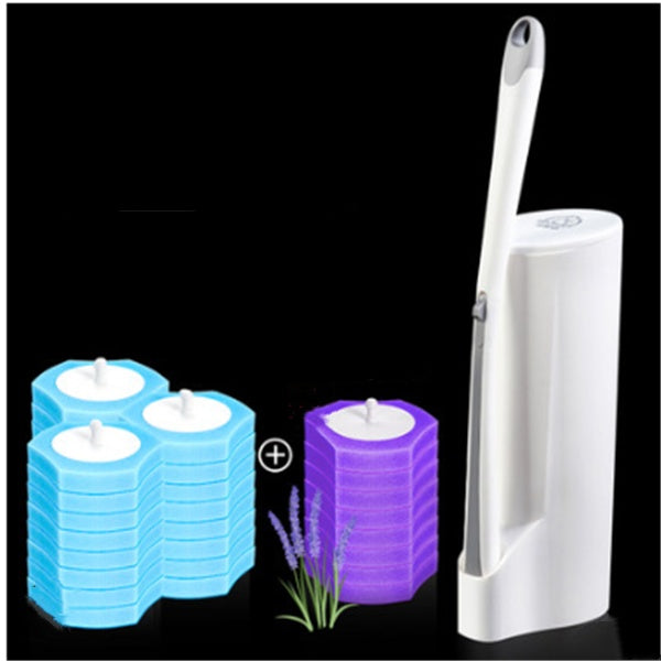 Disposable toilet brush