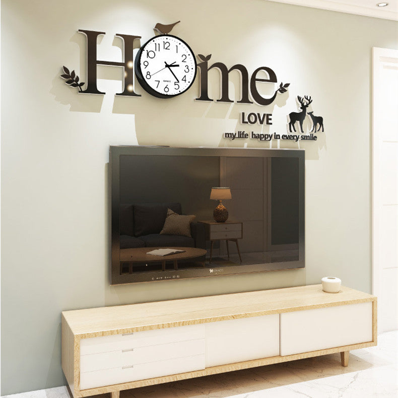 Punch-free Home Creative Personality Silent Wall Clock