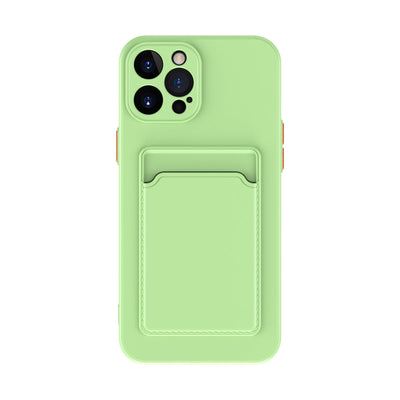 Simple Pure Color Liquid Silicone Phone Case