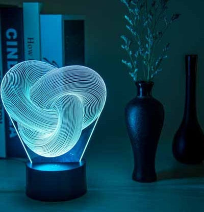 Twist Abstract LED 3D Night Light