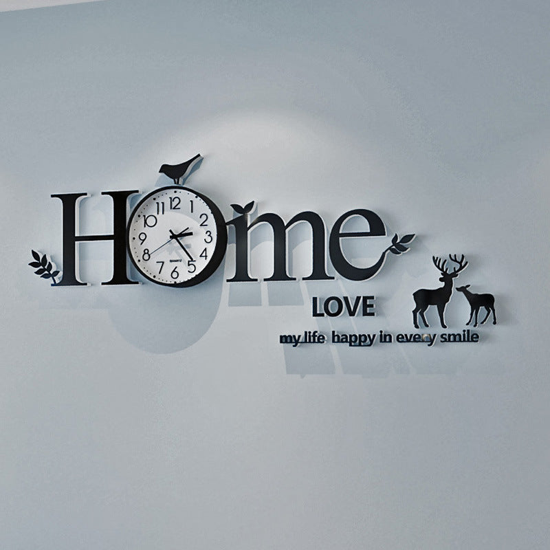 Punch-free Home Creative Personality Silent Wall Clock