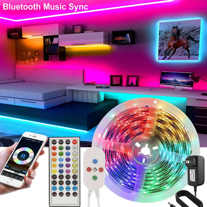 Led Strip Lights 5050 RGB Bluetooth Room Light Color Changing