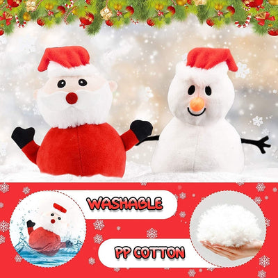 Santa Plush Snowman Plush Toy Reversible