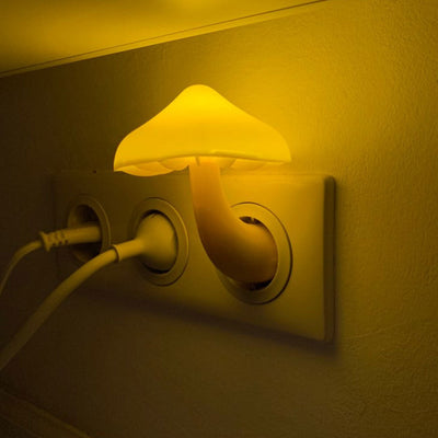 LED Night Light Mushroom Wall Socket