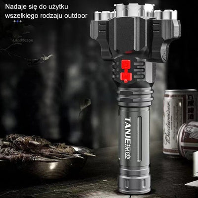 Outdoor Home Portable Riding USB Rechargeable Flashlight