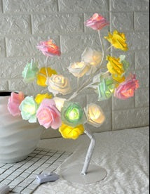 LED Tree Lamp Rose Small Tree Lamp Modeling Lamp Table Lamp