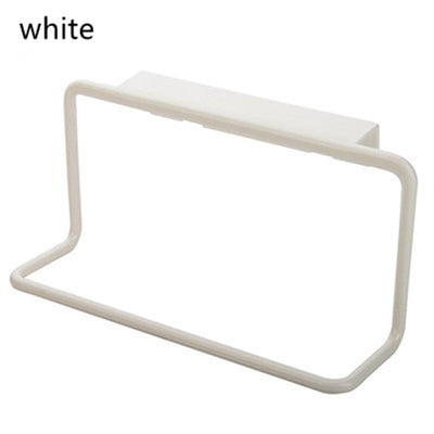 Cabinet Door Back Single-Rod Towel Rack Plastic Seamless Rag Rack Towel Bar