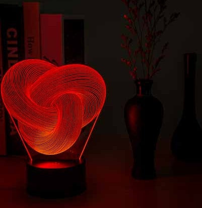 Twist Abstract LED 3D Night Light