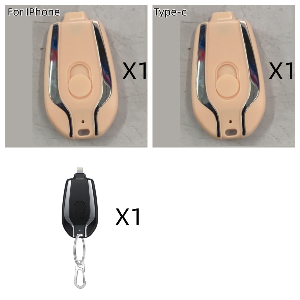 Mini Power Emergency Pod Keychain Charger