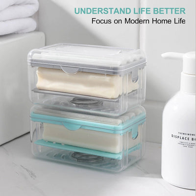 Bathroom Toliet Soap Box Plastic Storage Container