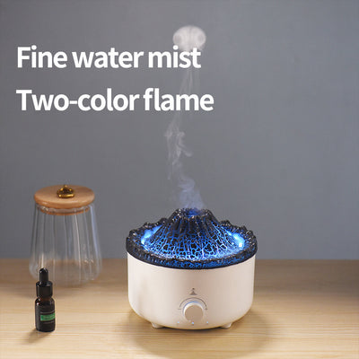 Small Simulated Flame Volcano Humidifier Flame