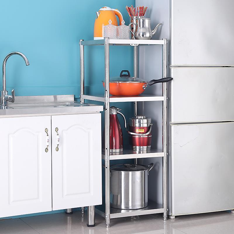 Kitchen Storage Rack Bathroom Shelf Trolley Iron Frame