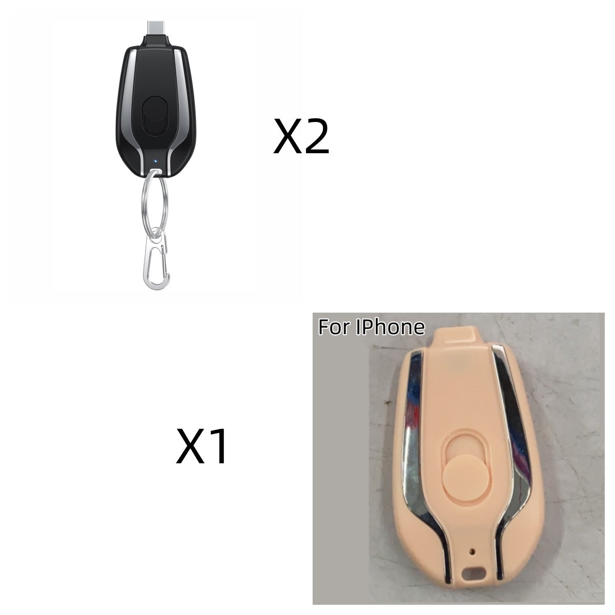 Mini Power Emergency Pod Keychain Charger