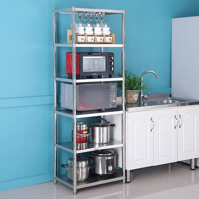 Kitchen Storage Rack Bathroom Shelf Trolley Iron Frame