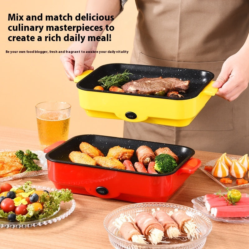 Multifunctional Electric Barbecue Grill Portable Meat Roasting Pan