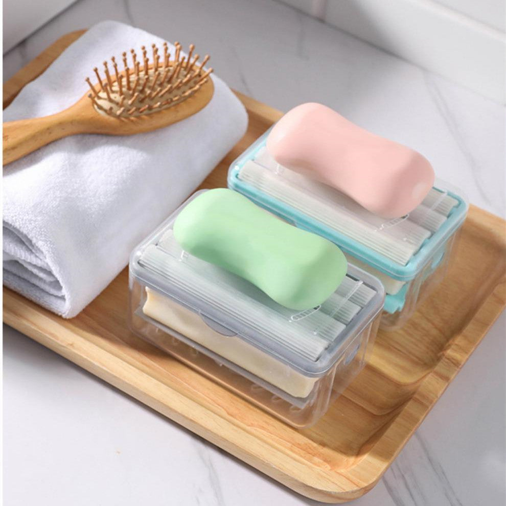 Bathroom Toliet Soap Box Plastic Storage Container