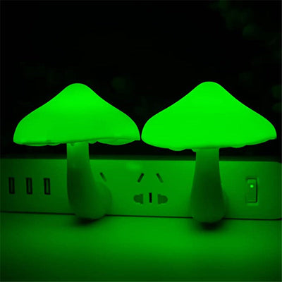 LED Night Light Mushroom Wall Socket