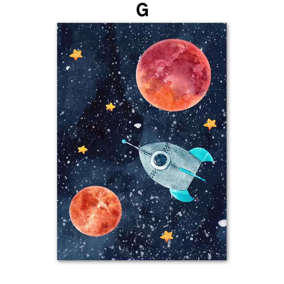 Astronaut Wall Art Canvas Painting