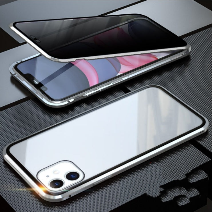 Double-sided glass magnetic king mobile phone case