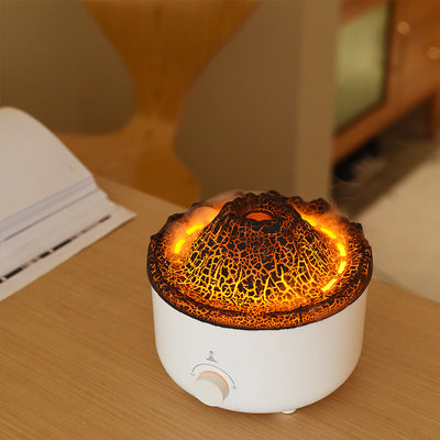 Small Simulated Flame Volcano Humidifier Flame