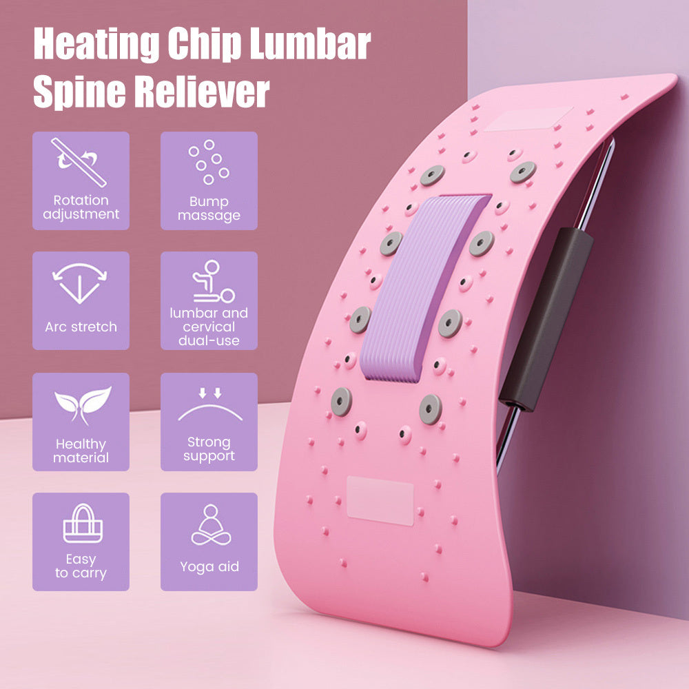 Back Cracker New Back Massager Lumbar Neck Stretcher Spine Board Back Support Relax Cervical Masajeador Fitness Stretching Massage