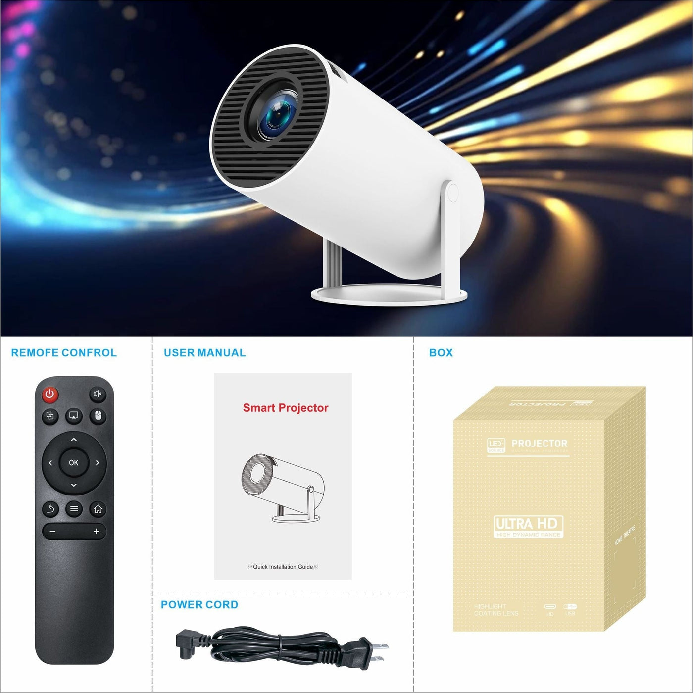 Home Theater Entertainment Portable Small Projector