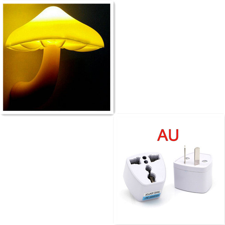 LED Night Light Mushroom Wall Socket