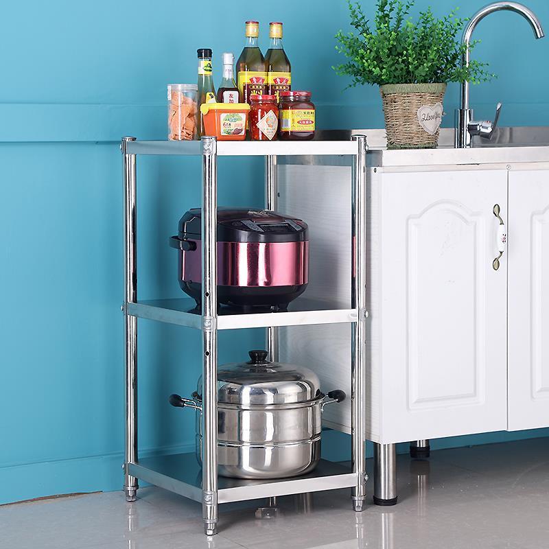 Kitchen Storage Rack Bathroom Shelf Trolley Iron Frame