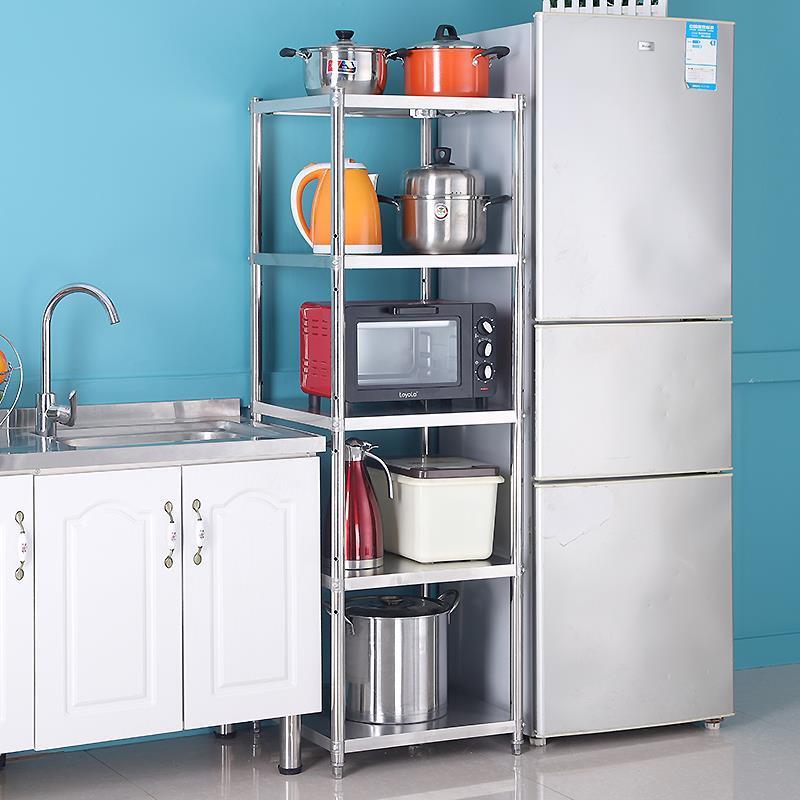 Kitchen Storage Rack Bathroom Shelf Trolley Iron Frame