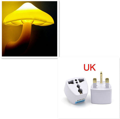 LED Night Light Mushroom Wall Socket